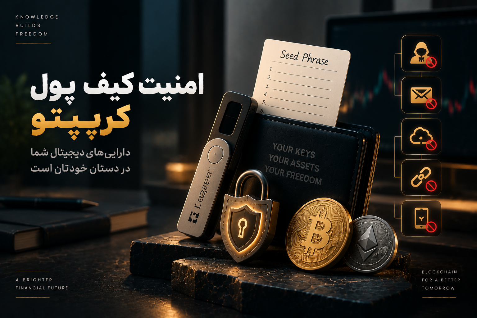 امنیت کیف پول کریپتو