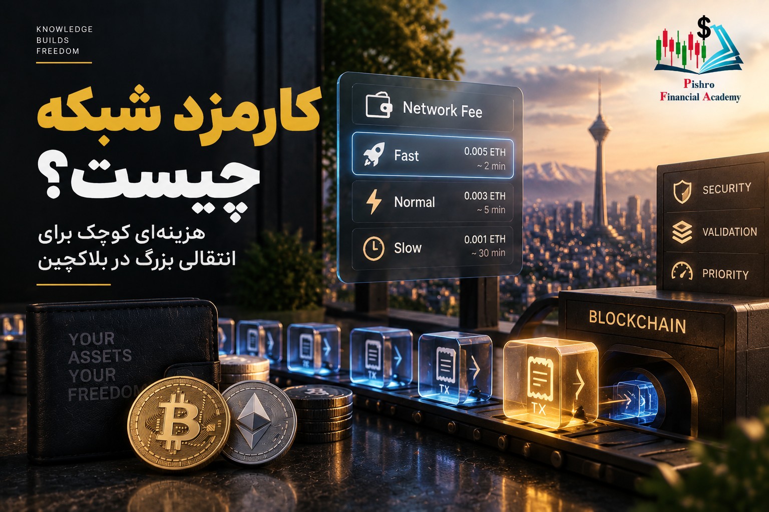 کارمزد شبکه (Network Fee) چیست و چرا در بلاکچین اهمیت دارد؟