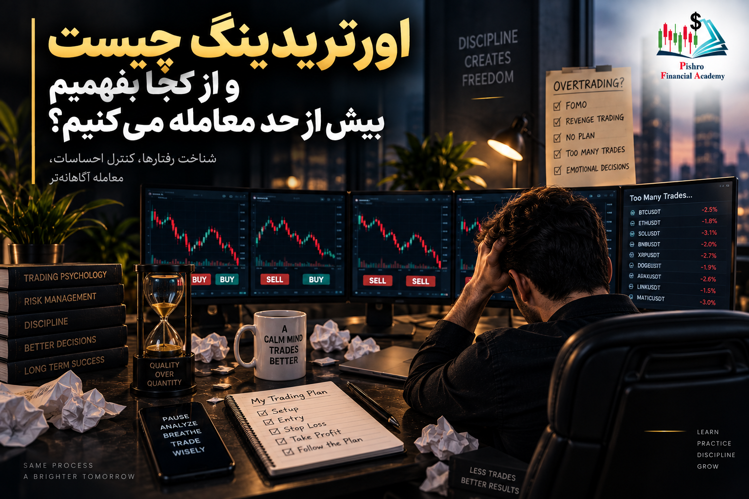 اورتریدینگ چیست و از کجا بفهمیم بیش از حد معامله می‌کنیم؟