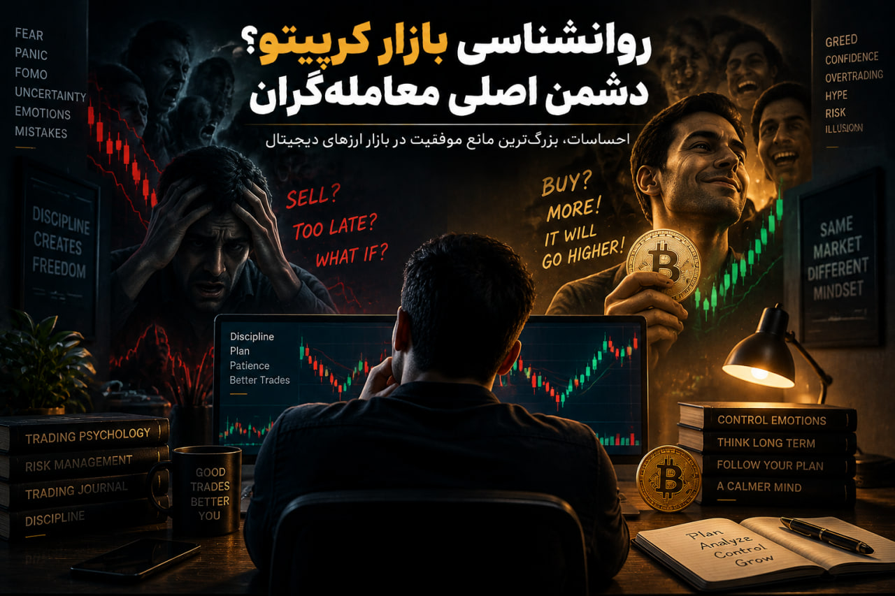روانشناسی بازار کریپتو؛ دشمن اصلی معامله‌گران چیست؟