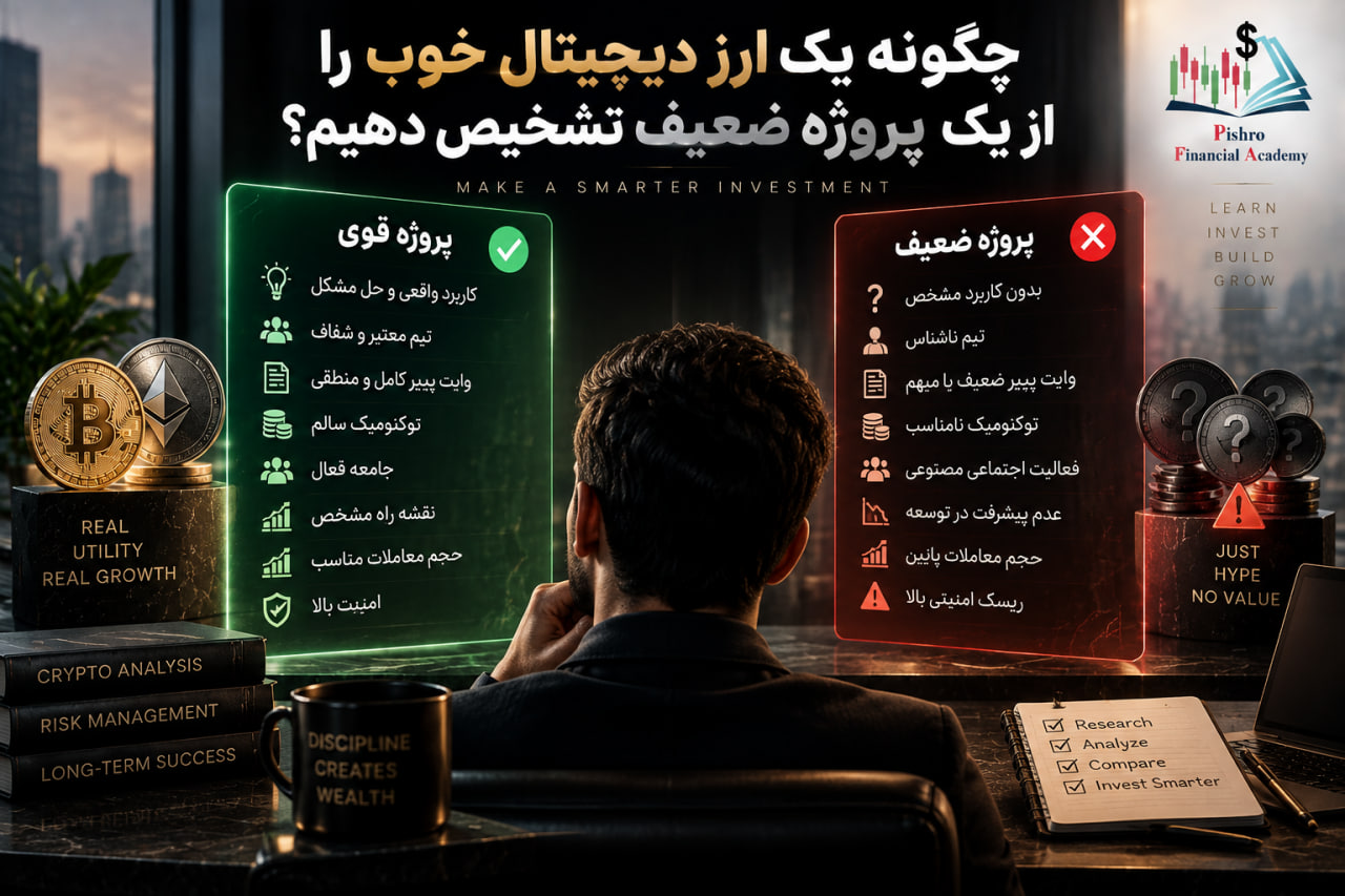 چگونه یک ارز دیجیتال خوب را از یک پروژه ضعیف تشخیص دهیم؟